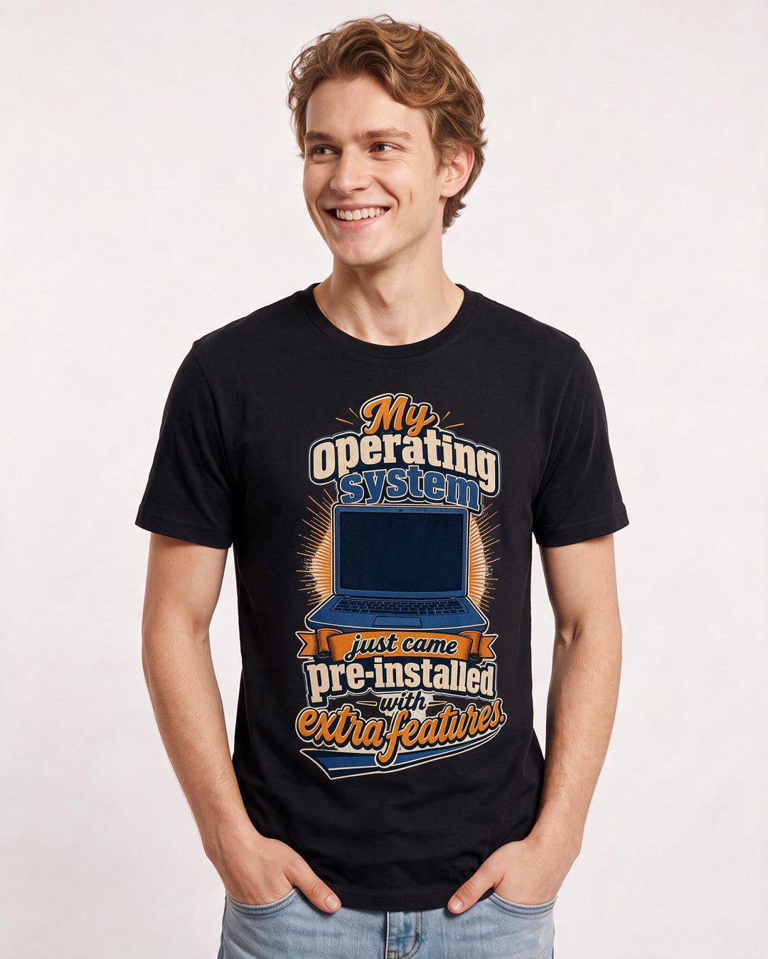 Neurodiversity Black T-Shirt for Men – Everyday Expression Graphic Tee product image 1