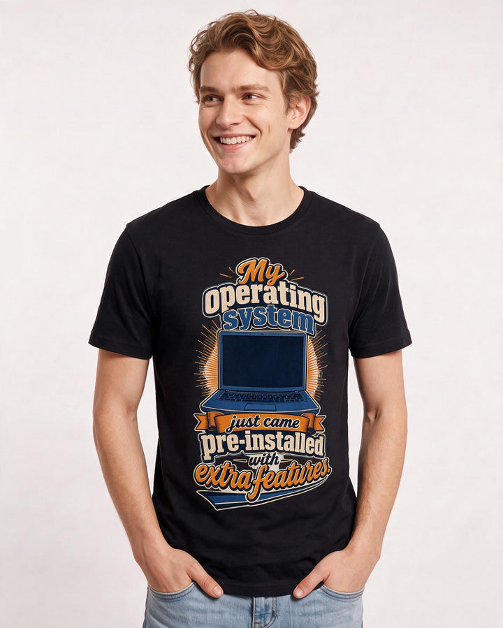 Neurodiversity Black T-Shirt for Men – Everyday Expression Graphic Tee product image 1