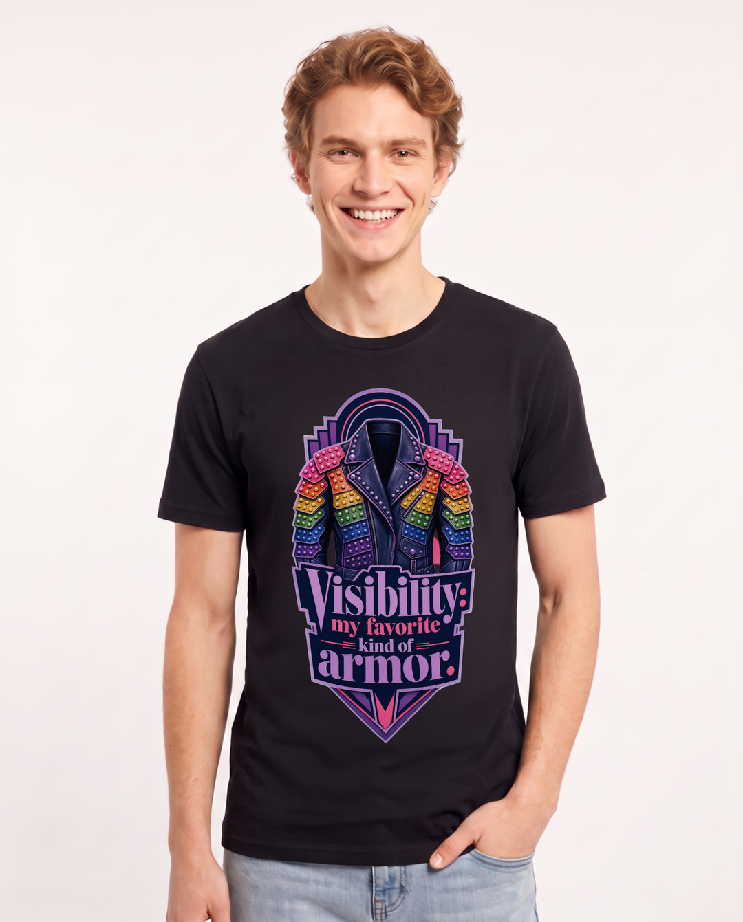 Pride Black T-Shirt for Men – Everyday Expression Graphic Tee product image 1