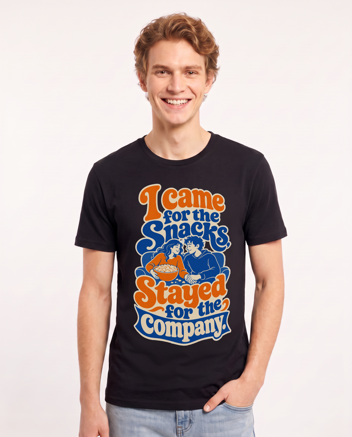 Couples Black T-Shirt for Men – Everyday Expression Graphic Tee product image 1