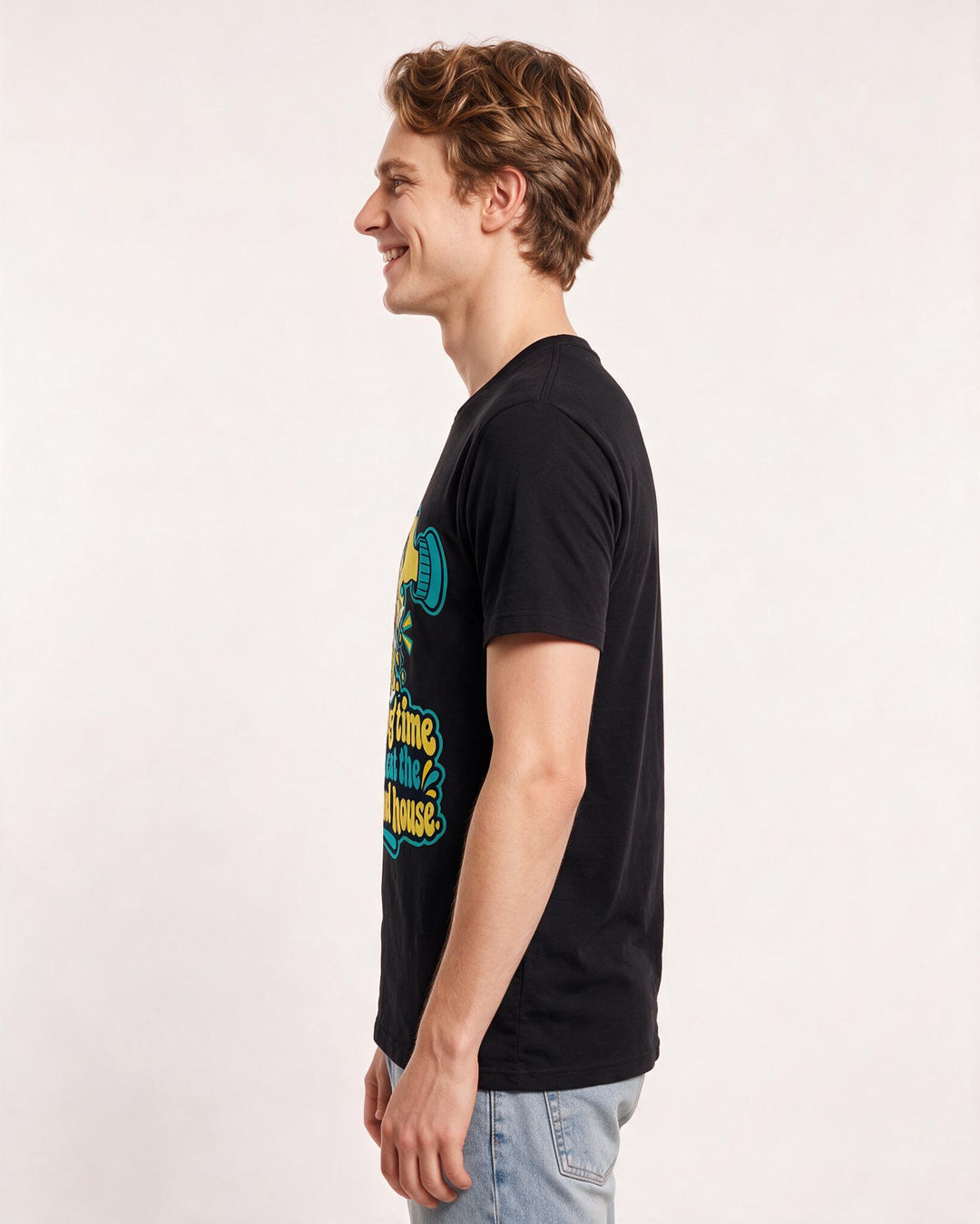 Christmas Black T-Shirt for Men – Holiday Theme Graphic Tee product image 2
