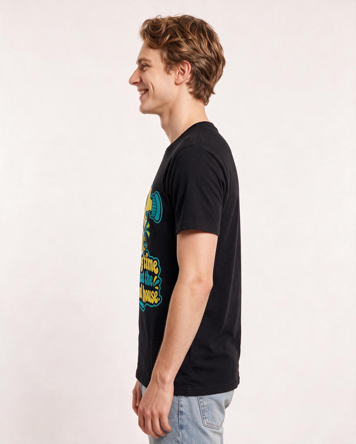 Christmas Black T-Shirt for Men – Holiday Theme Graphic Tee product image 2