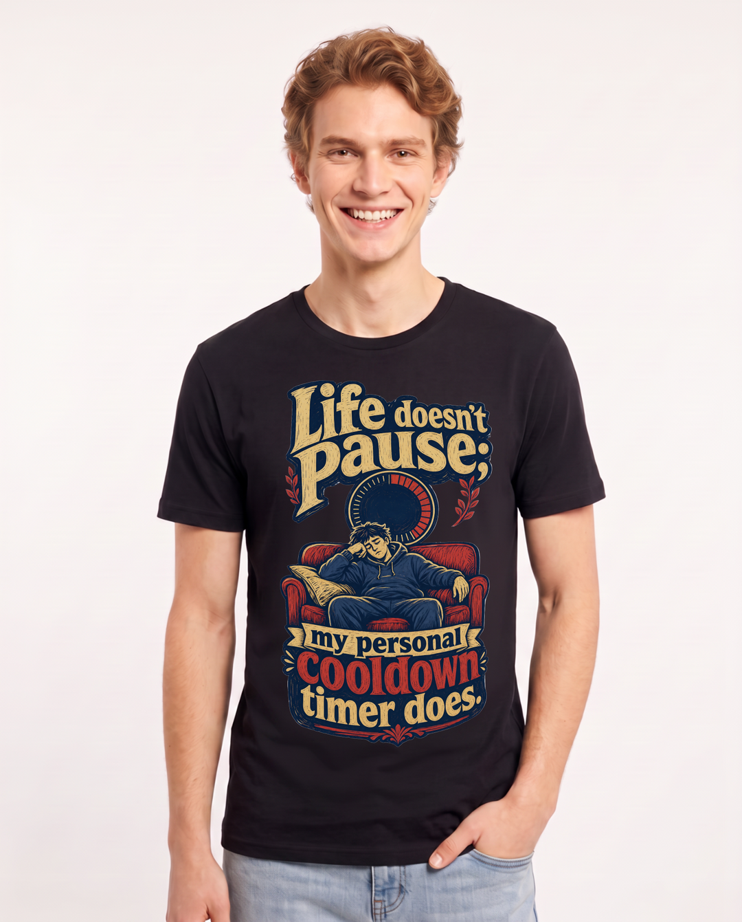 Gaming Black T-Shirt for Men – Game Night Graphic Tee product image 3