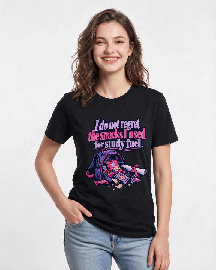 Graduation Black T-Shirt for Women – Everyday Expression Graphic Tee product image 1