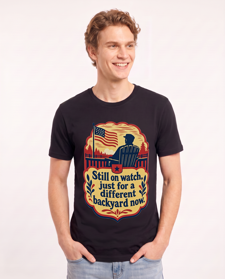 Graphic Men's Black T-Shirt - Still on watch, just for a different product image 3
