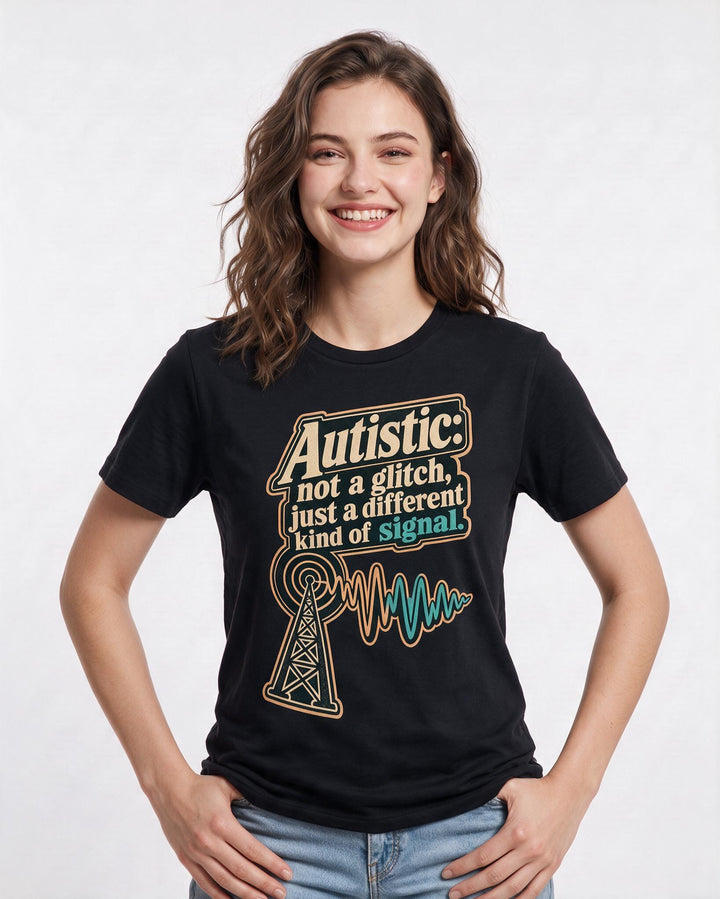 Neurodiversity Black T-Shirt for Women – Everyday Expression Graphic Tee product image 1