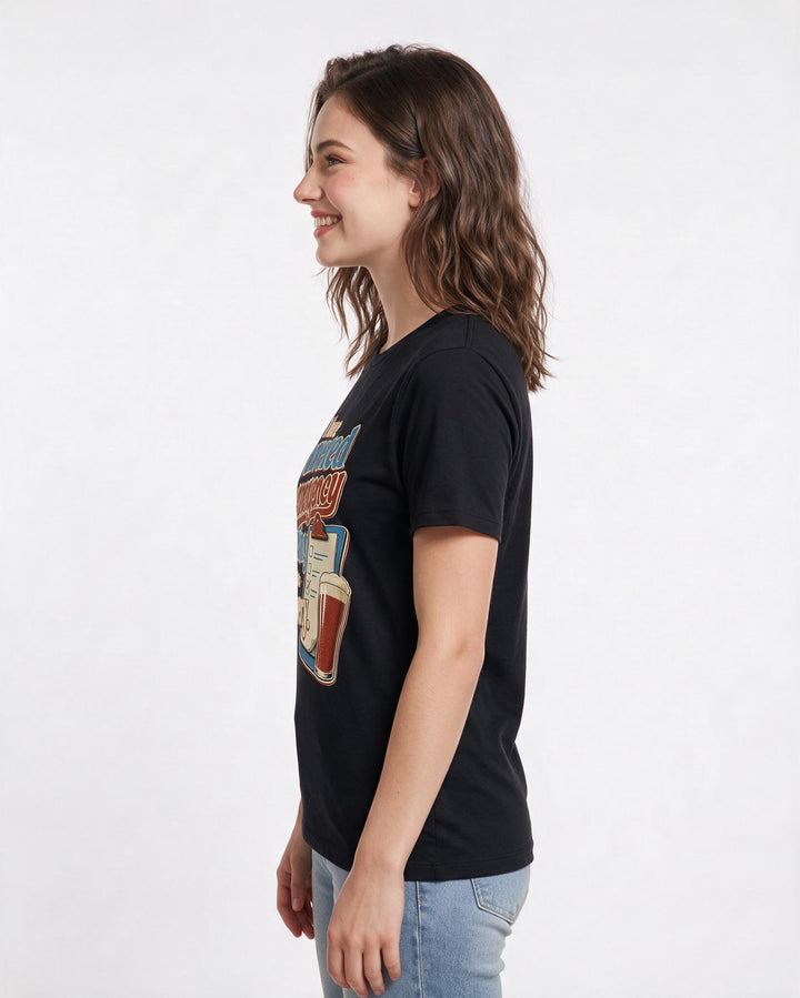 Beer Women's Black T-Shirt – I have convened an emergency meeting product image 2
