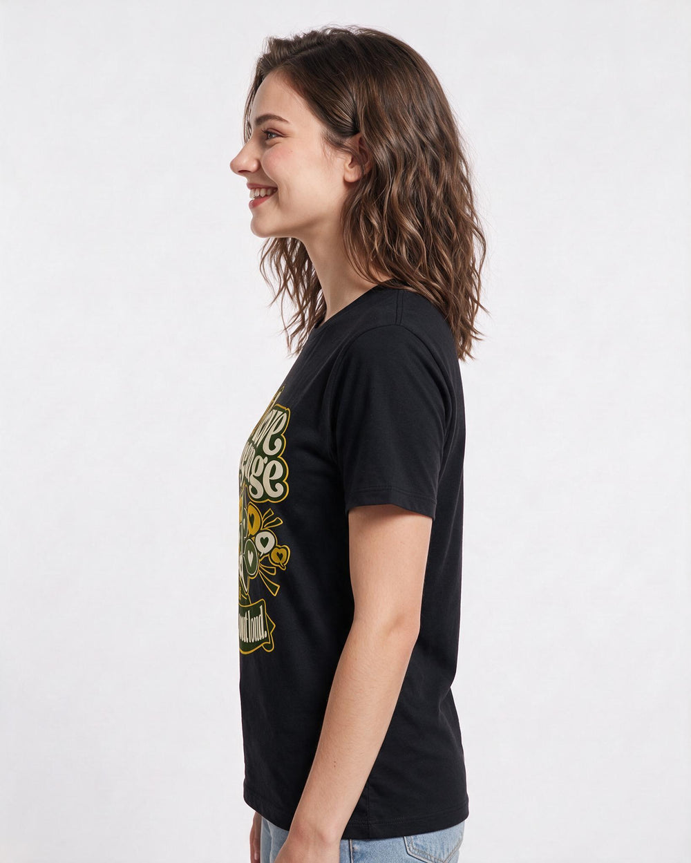 Pride Black T-Shirt for Women – Everyday Expression Graphic Tee product image 2