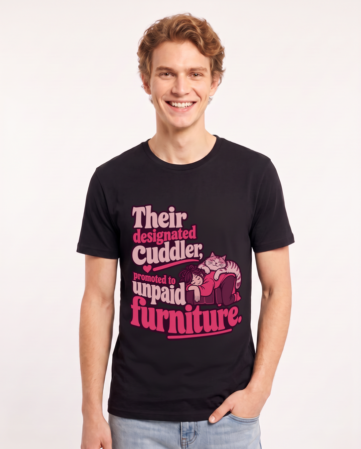 Pet Lover Black T-Shirt for Men – Everyday Expression Graphic Tee product image 3