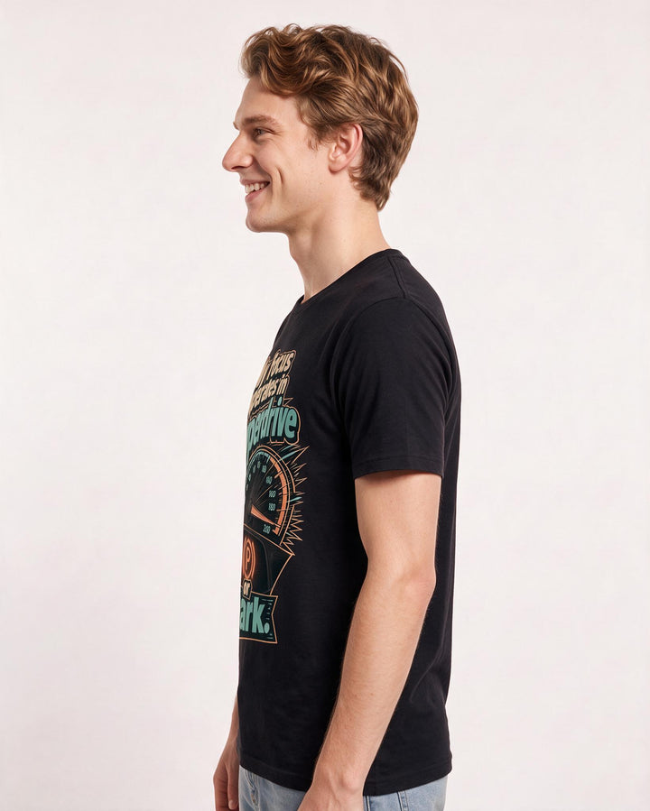 Neurodiversity Black T-Shirt for Men – Everyday Expression Graphic Tee product image 2