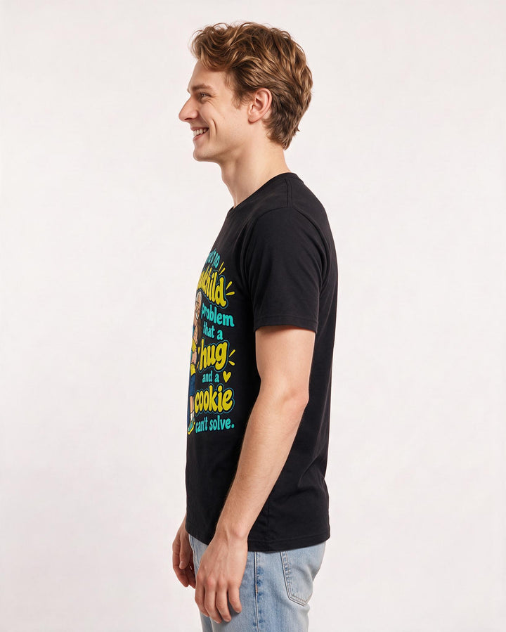 Grandparent Black T-Shirt for Men – Everyday Expression Graphic Tee product image 2
