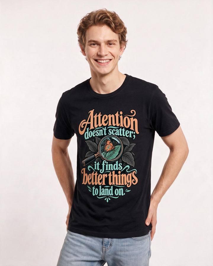 Neurodiversity Black T-Shirt for Men – Everyday Expression Graphic Tee product image 1