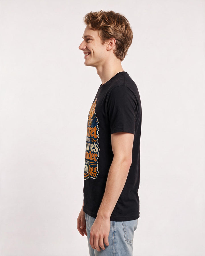 Beer Black T-Shirt for Men – Everyday Expression Graphic Tee product image 2