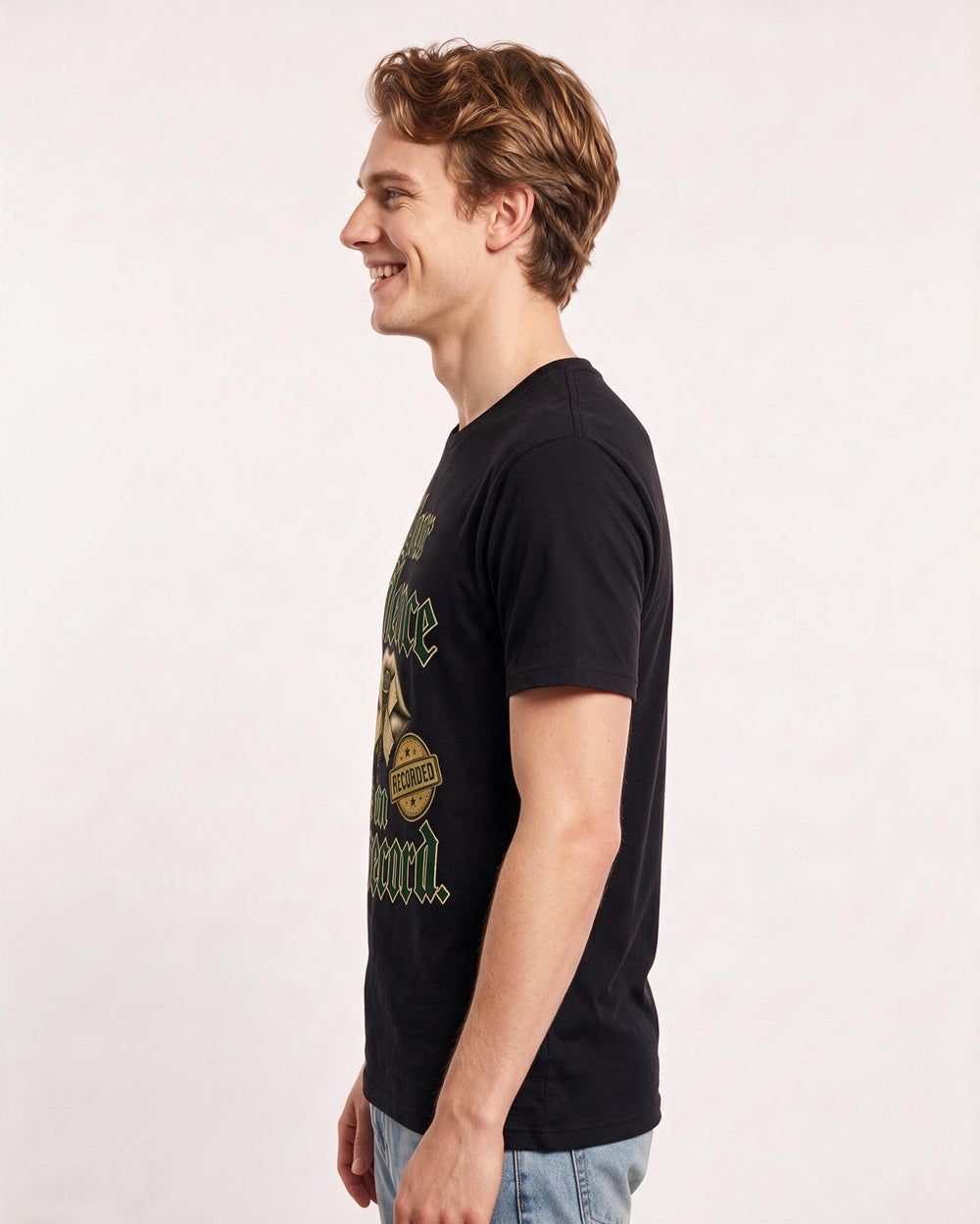 Political Statement Black T-Shirt for Men – Everyday Expression Graphic Tee product image 2