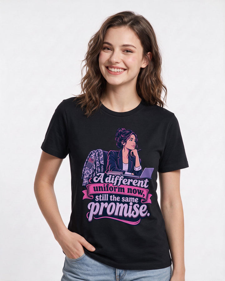 Veteran Black T-Shirt for Women – Everyday Expression Graphic Tee product image 1