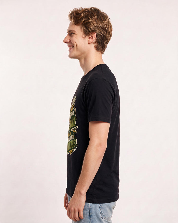 Family Men's Black T-Shirt – I am your designated adult for all product image 2