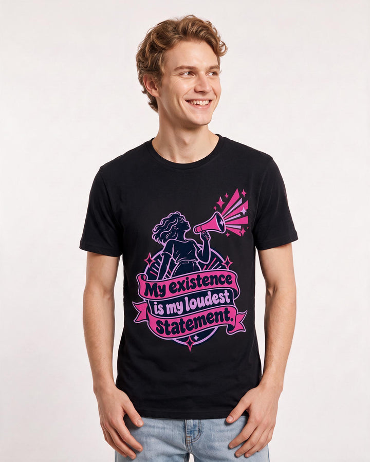 Pride Black T-Shirt for Men – Everyday Expression Graphic Tee product image 1
