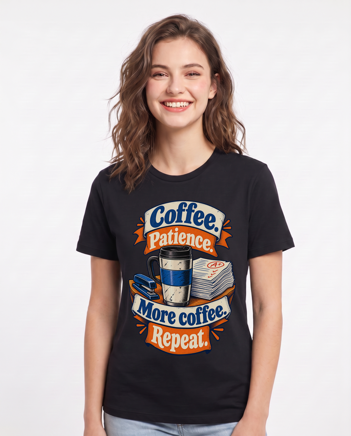 Teacher Black T-Shirt for Women – Everyday Expression Graphic Tee product image 3