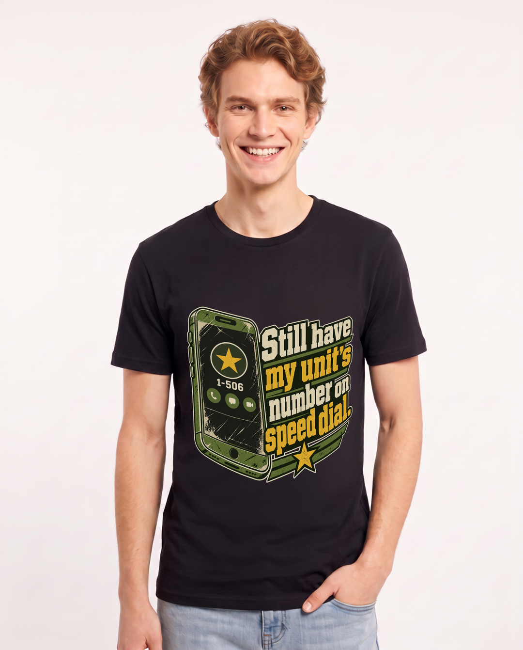 Veteran Black T-Shirt for Men – Everyday Expression Graphic Tee product image 3