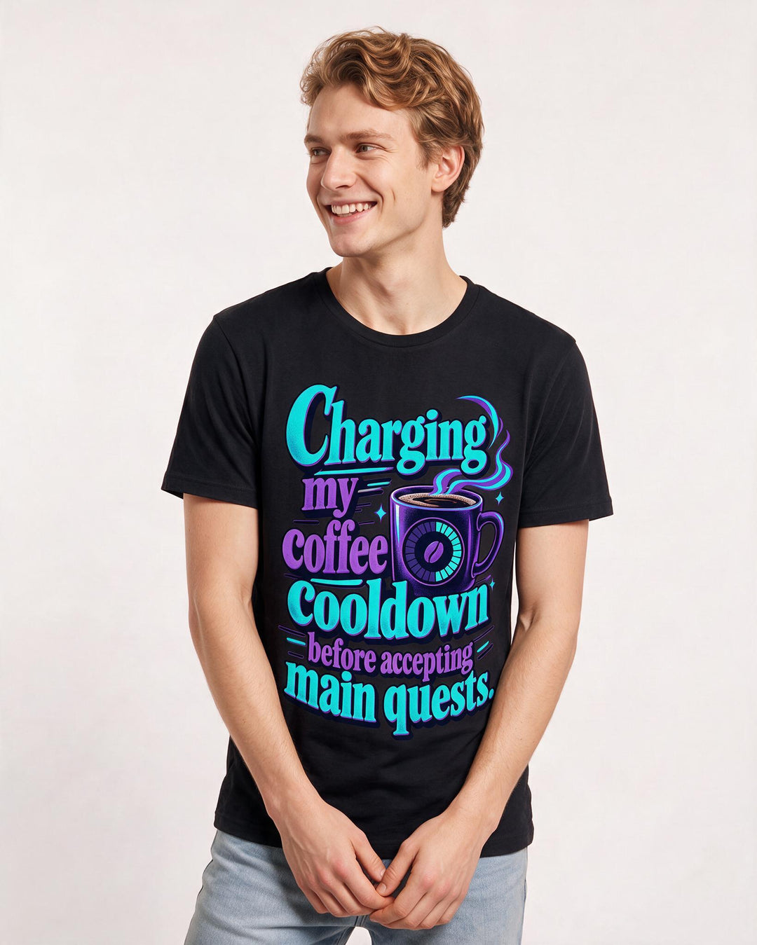 Gaming Black T-Shirt for Men – Game Night Graphic Tee product image 1