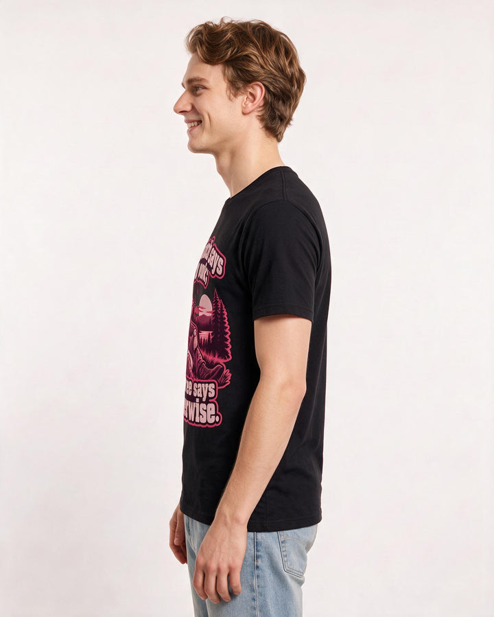 Hunting Black T-Shirt for Men – Everyday Expression Graphic Tee product image 2