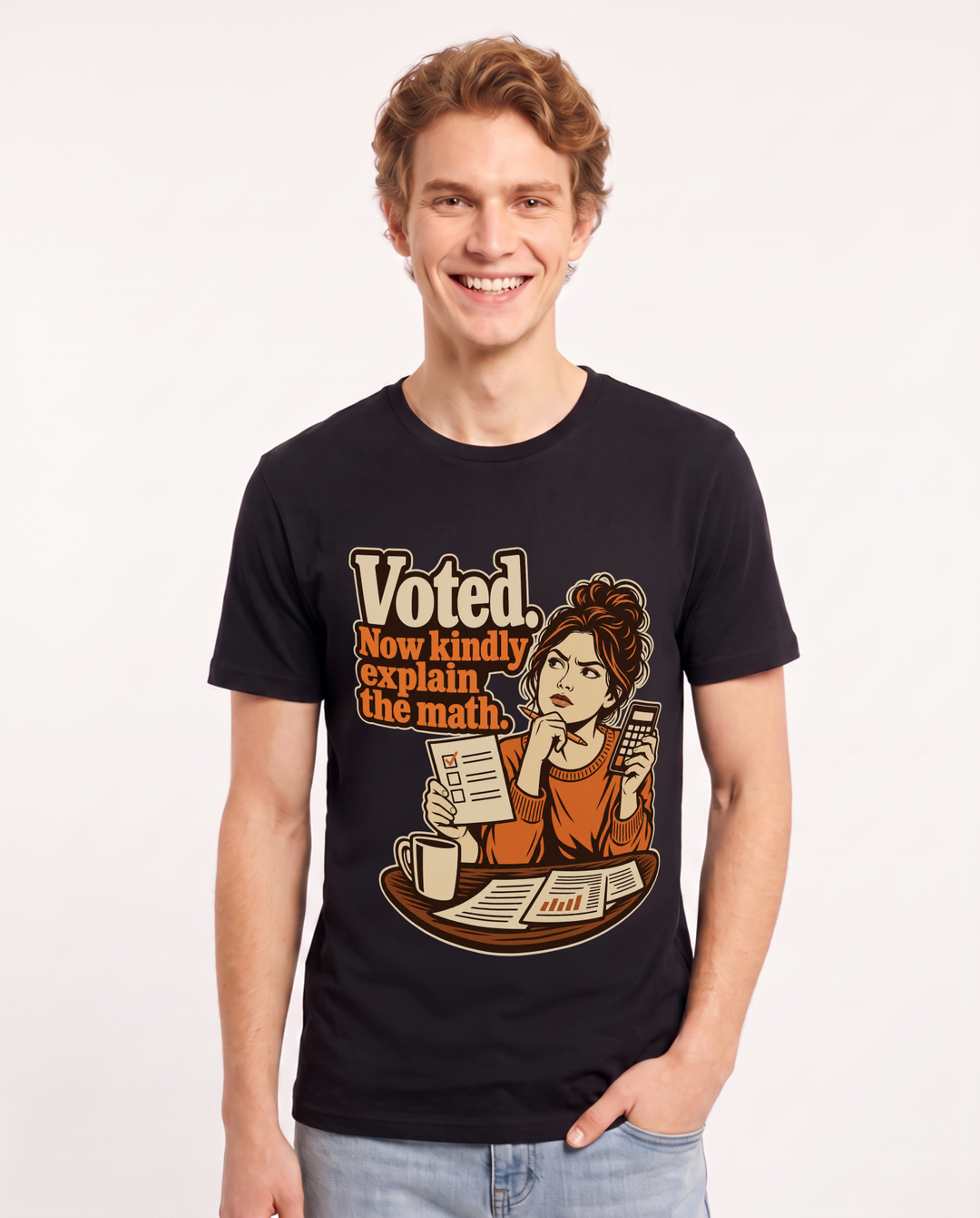 Political Statement Black T-Shirt for Men – Everyday Expression Graphic Tee product image 3