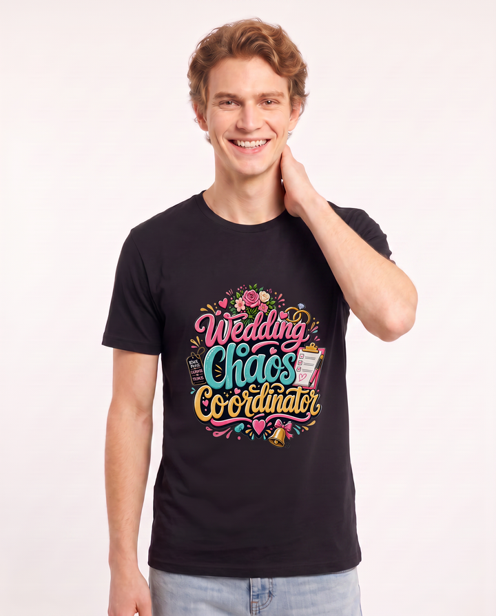 Wedding Chaos Coordinator Men's Black T-Shirt product image 1