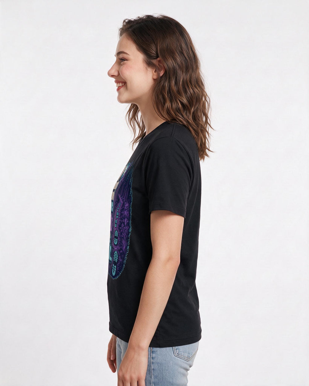 Funny Hunting Women's Black T-Shirt – My commute involves more boots than traffic. product image 2