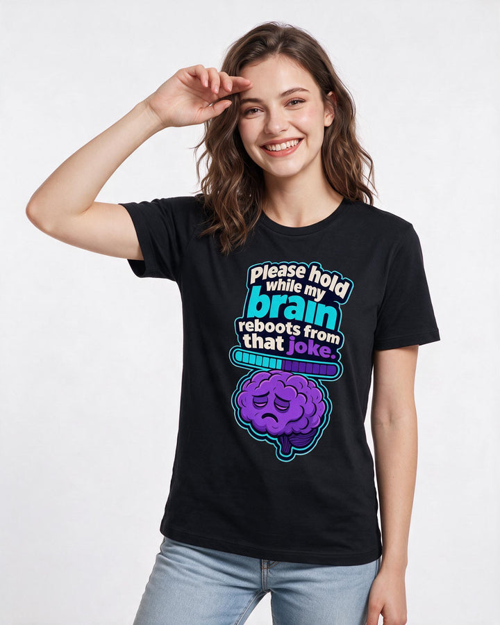 Meme Black T-Shirt for Women – Everyday Expression Graphic Tee product image 1