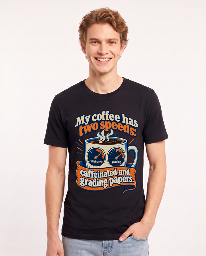 Teacher Black T-Shirt for Men – Everyday Expression Graphic Tee product image 3