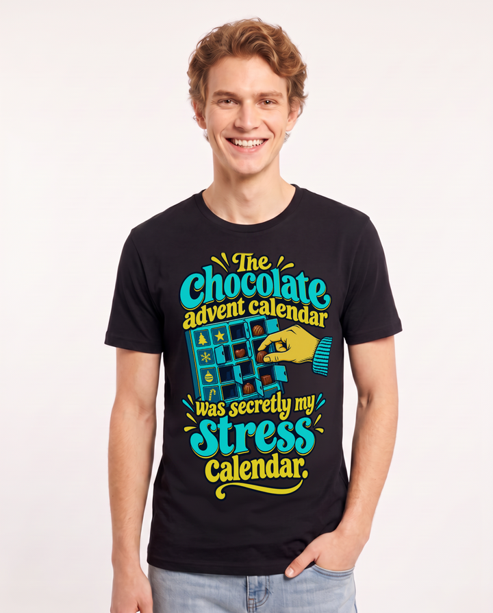 Christmas Black T-Shirt for Men – Holiday Theme Graphic Tee product image 3
