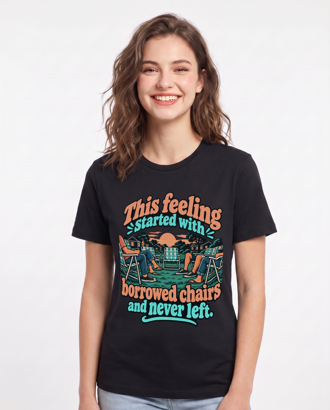 Patriotic Black T-Shirt for Women – Everyday Expression Graphic Tee product image 3