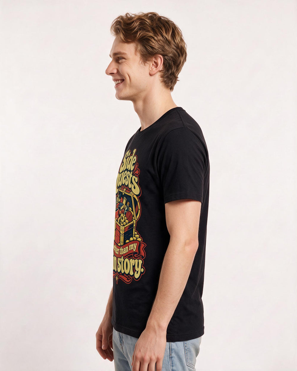 Gaming Black T-Shirt for Men – Game Night Graphic Tee product image 2
