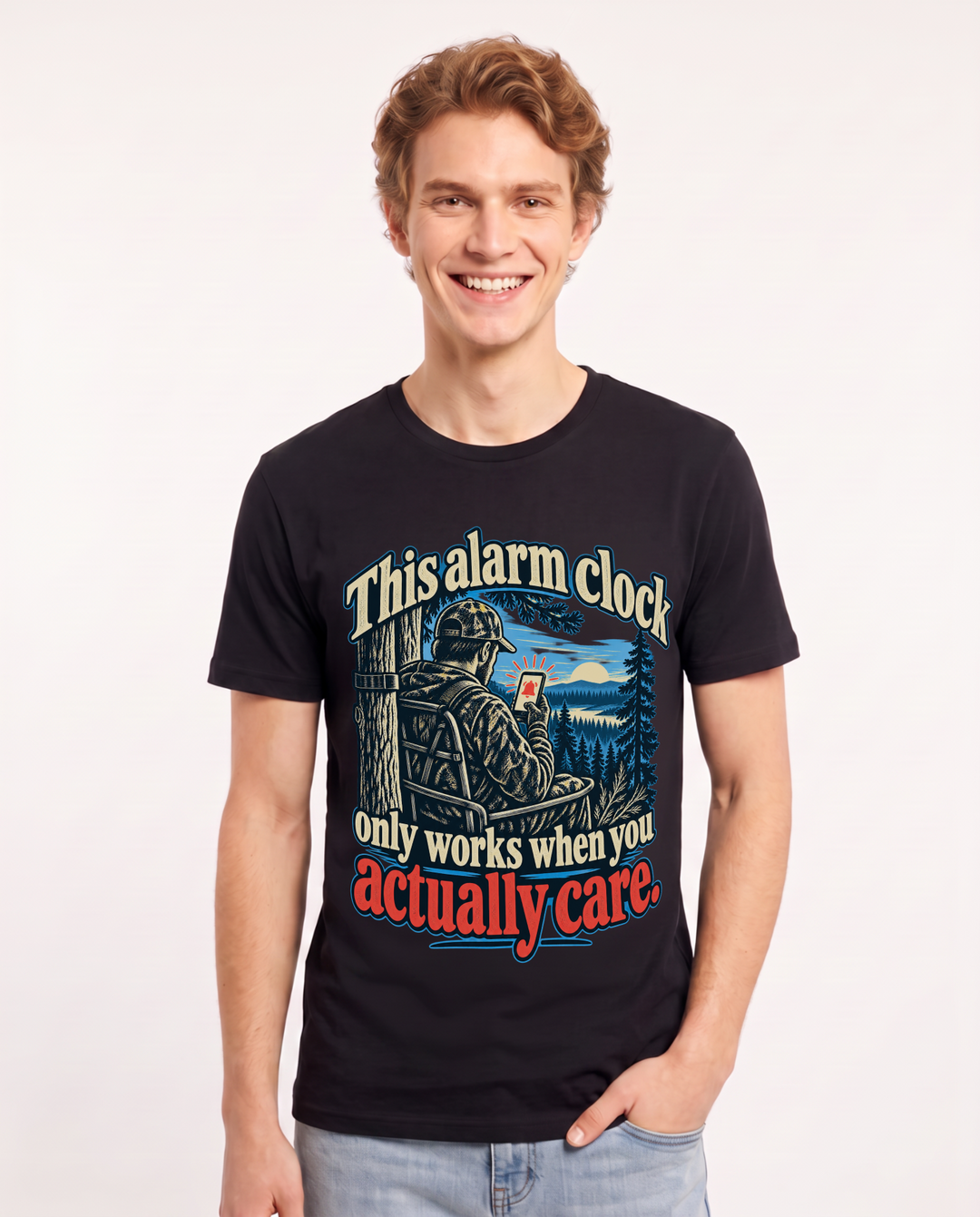 Hunting Black T-Shirt for Men – Everyday Expression Graphic Tee product image 3
