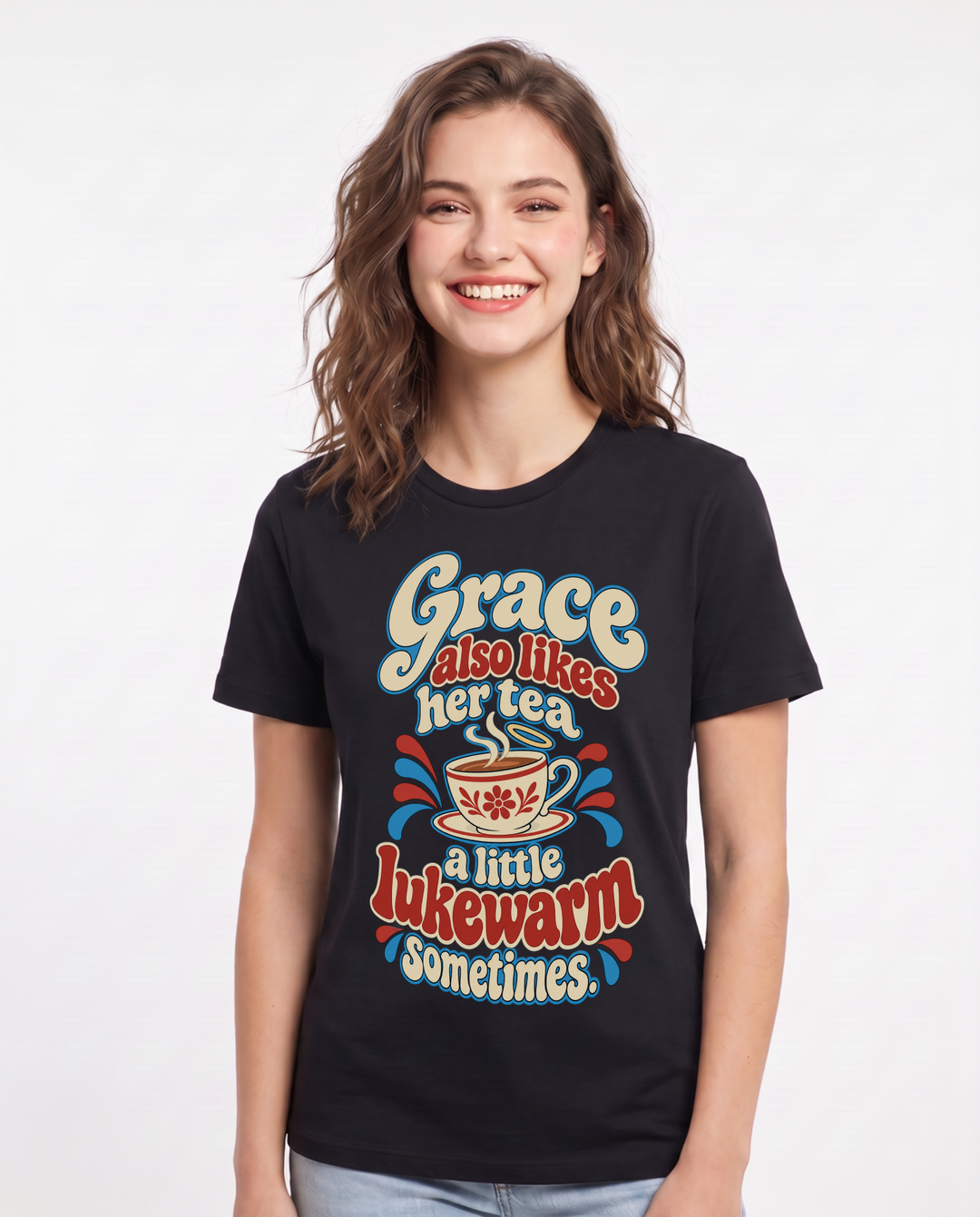 Christian Faith Black T-Shirt for Women – Everyday Expression Graphic Tee product image 3
