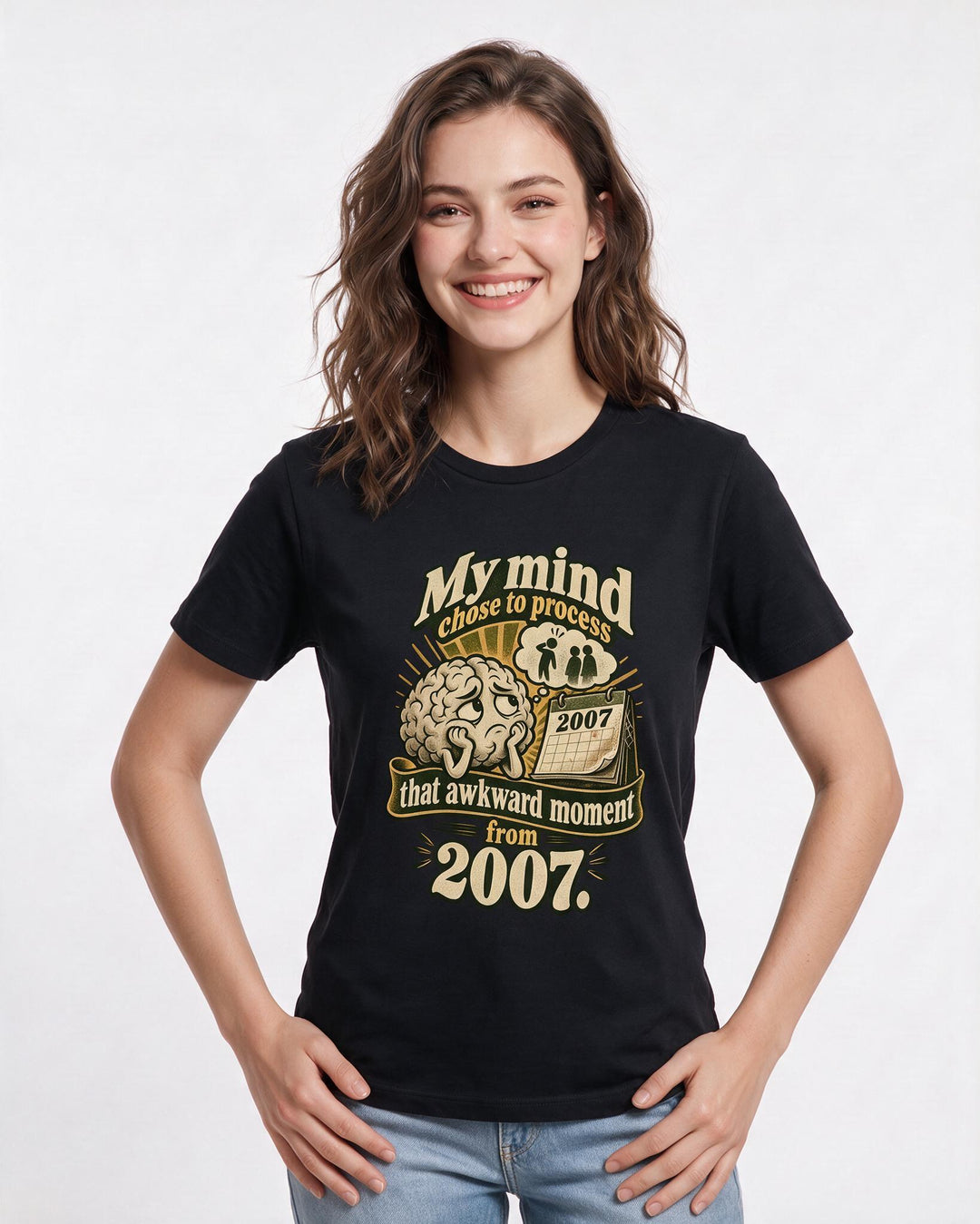Meme Black T-Shirt for Women – Everyday Expression Graphic Tee product image 1