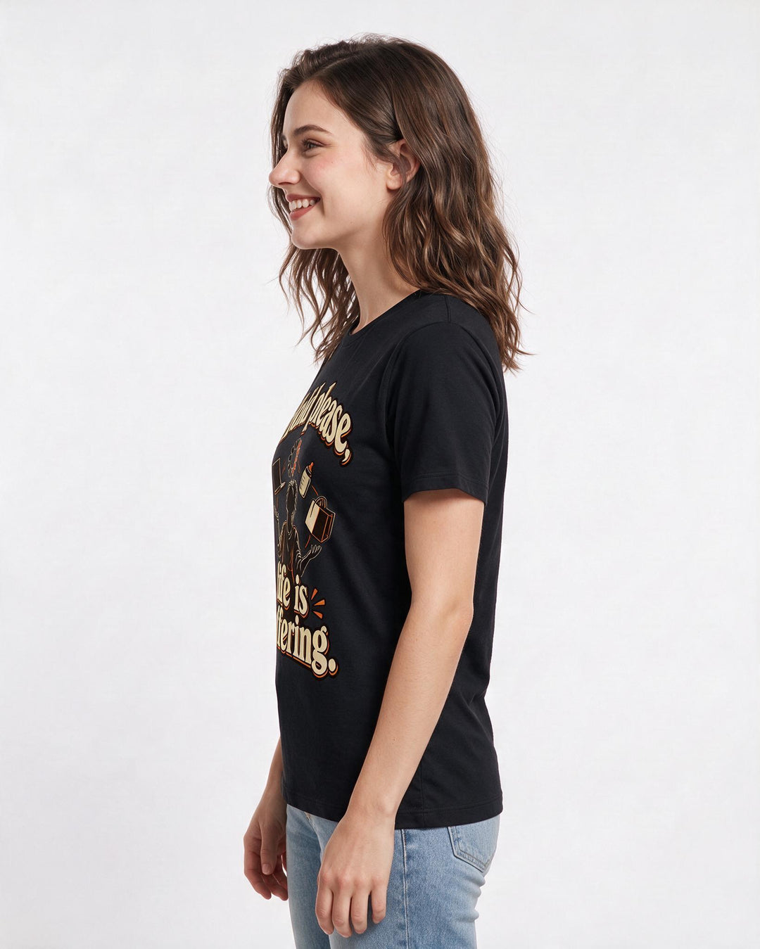Gaming Black T-Shirt for Women – Game Night Graphic Tee product image 2