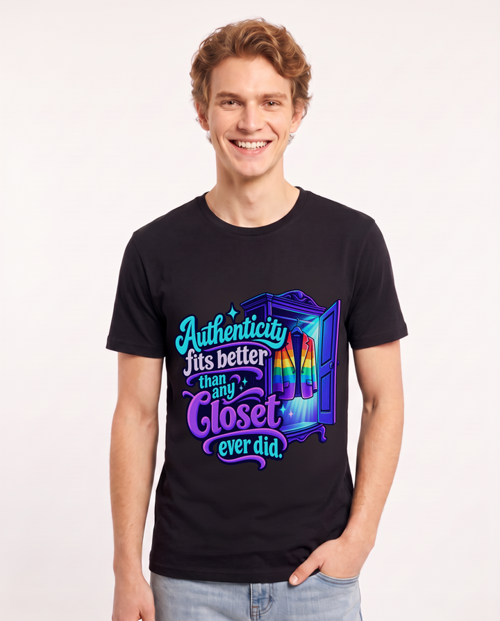 Pride Black T-Shirt for Men – Everyday Expression Graphic Tee product image 3