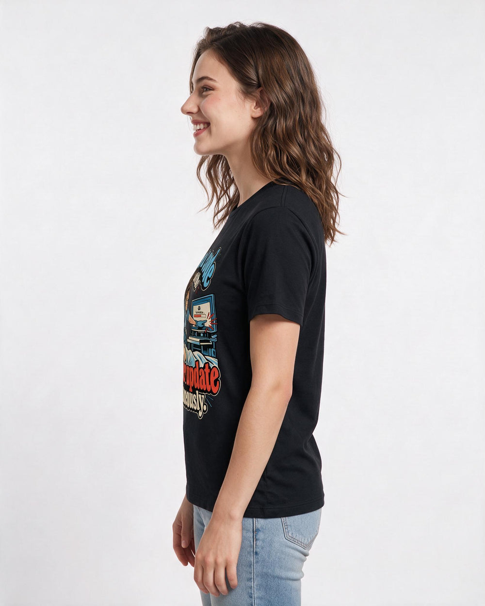 Nurse Black T-Shirt for Women – Nursing Life Graphic Tee product image 2