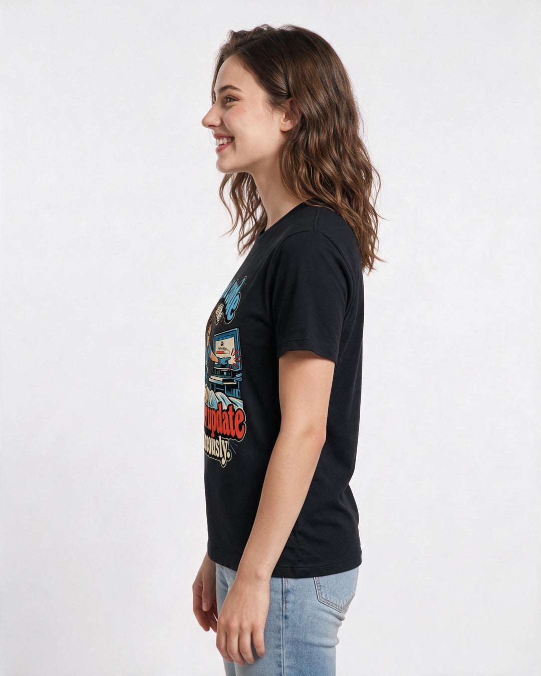 Nurse Black T-Shirt for Women – Nursing Life Graphic Tee product image 2