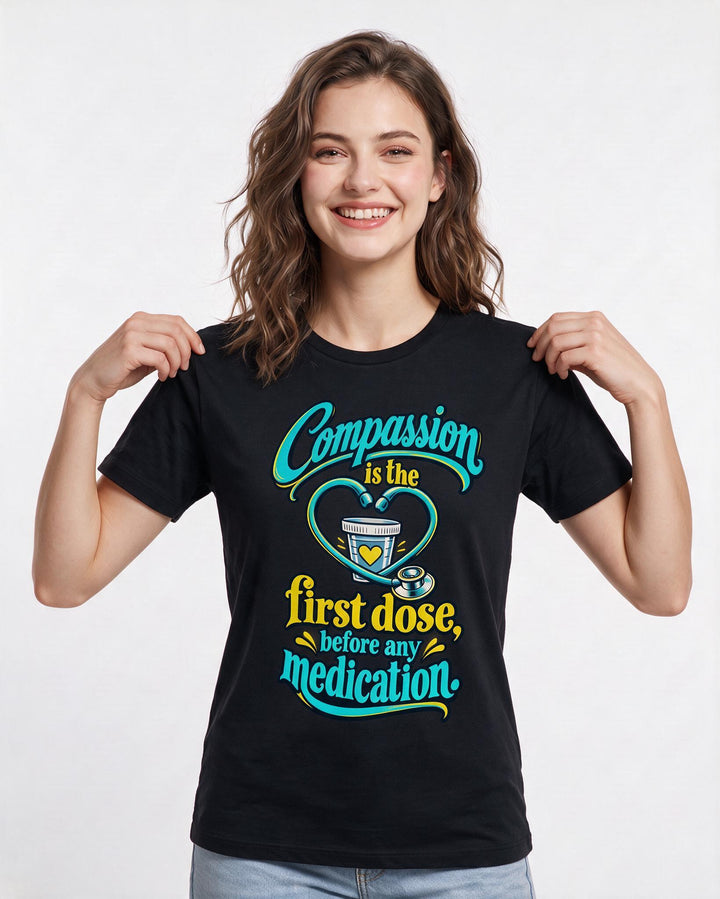 Nurse Black T-Shirt for Women – Nursing Life Graphic Tee product image 1