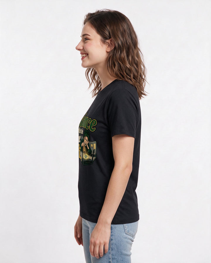 Halloween Black T-Shirt for Women – Halloween Theme Graphic Tee product image 2