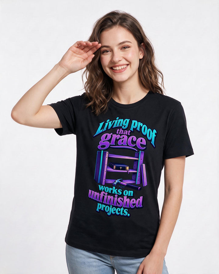 Christian Faith Black T-Shirt for Women – Everyday Expression Graphic Tee product image 1