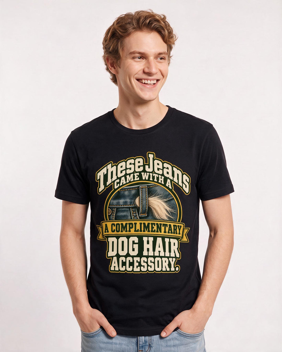 Cat Lover Black T-Shirt for Men – Everyday Expression Graphic Tee product image 1