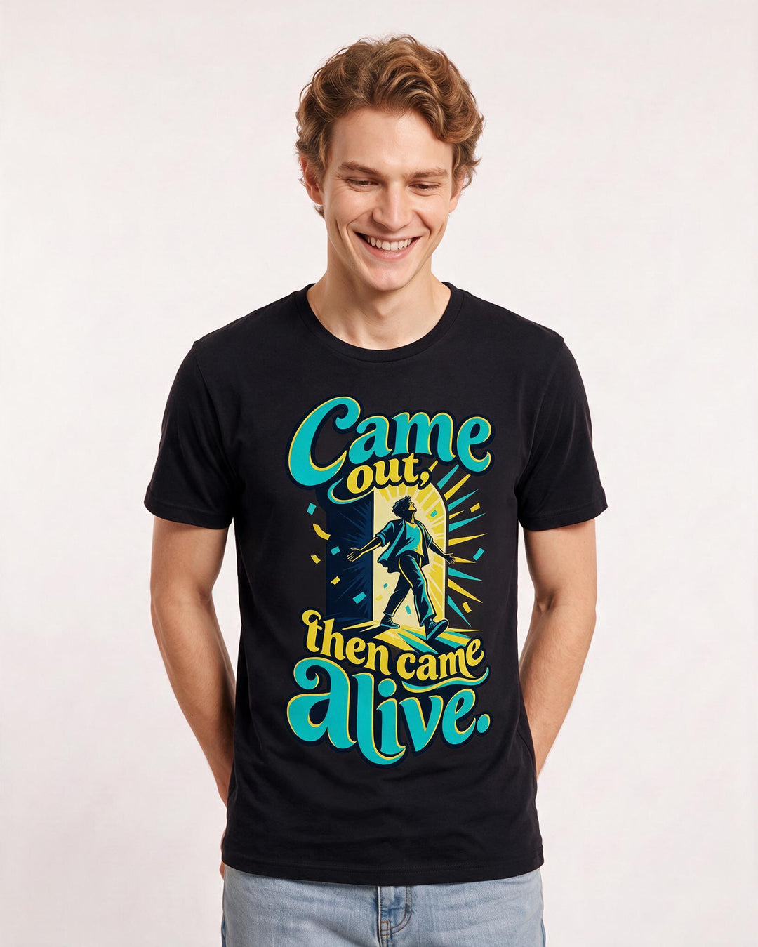 Pride Black T-Shirt for Men – Everyday Expression Graphic Tee product image 1