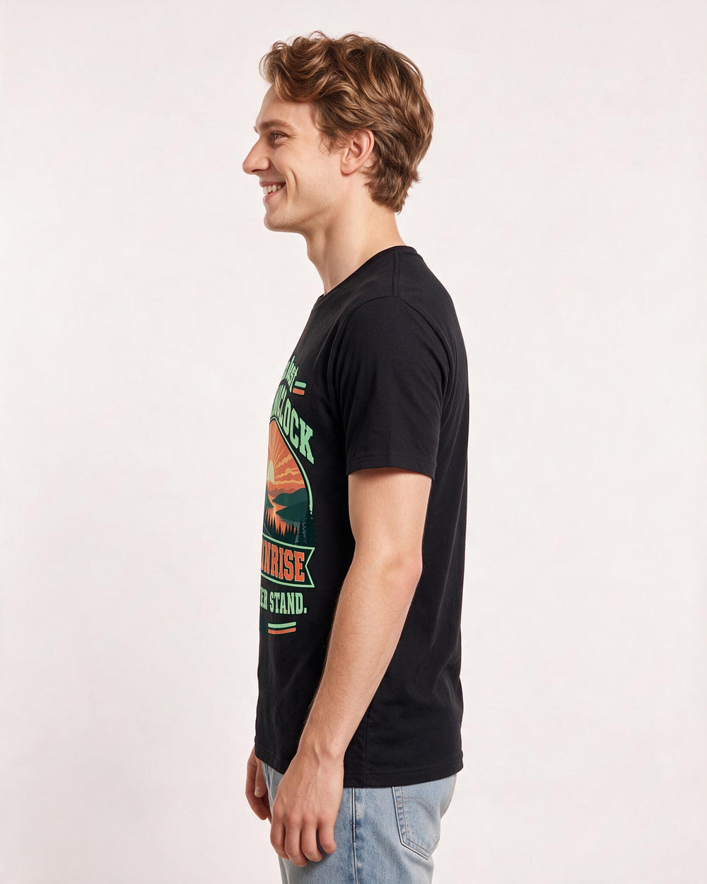 Hunting Black T-Shirt for Men – Everyday Expression Graphic Tee product image 2