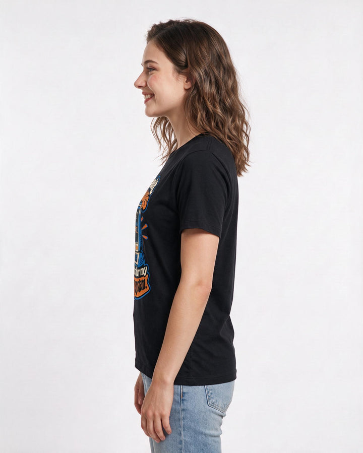 Neurodiversity Black T-Shirt for Women – Everyday Expression Graphic Tee product image 2
