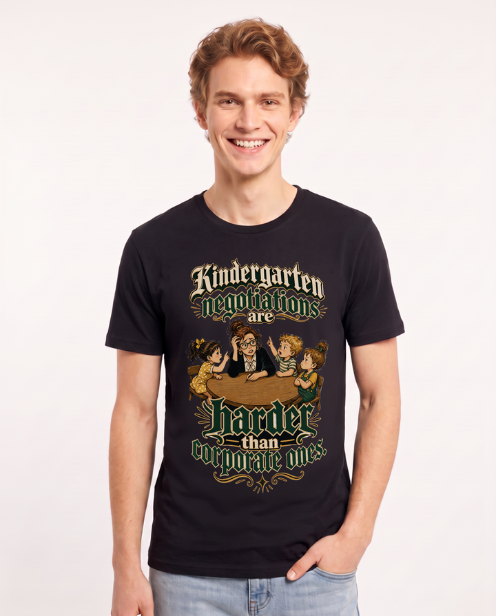 Teacher Black T-Shirt for Men – Everyday Expression Graphic Tee product image 3