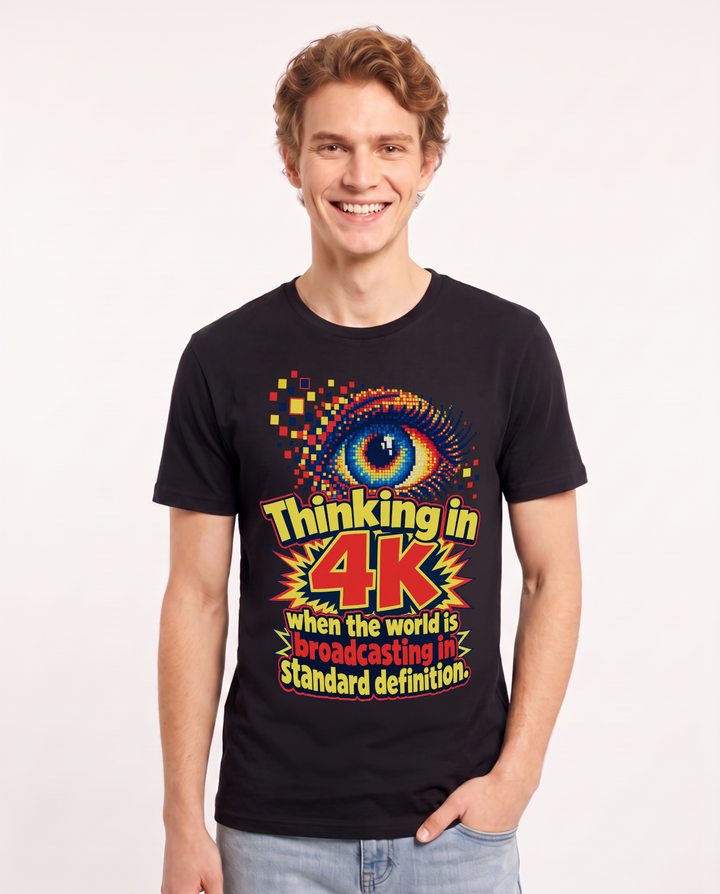 Neurodiversity Black T-Shirt for Men – Everyday Expression Graphic Tee product image 3