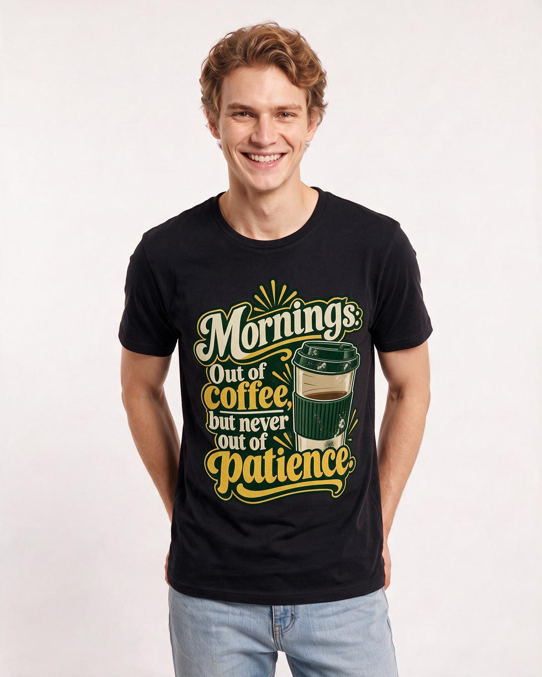 Teacher Black T-Shirt for Men – Everyday Expression Graphic Tee product image 1